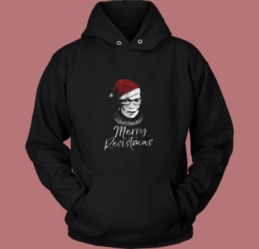 Merry Resistmas Ruth Bader Ginsburg Vintage Hoodie