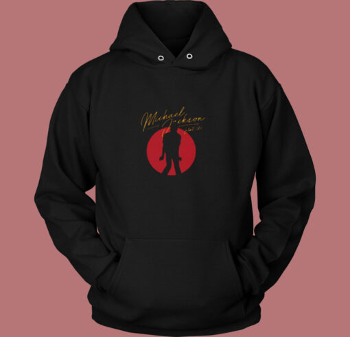 Michael Jackson Beat It Red Circle Vintage Hoodie