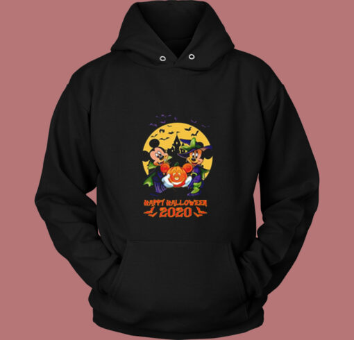 Mickey And Minnie Happy Halloween 2020 Vintage Hoodie