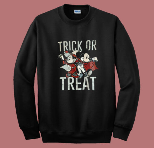 Mickey And Minnie Trick Or Treat Halloween Summer Sweatshirt