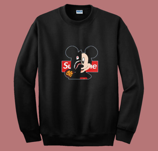 Mickey Mouse Disney Cartoon Camuflage Summer Sweatshirt