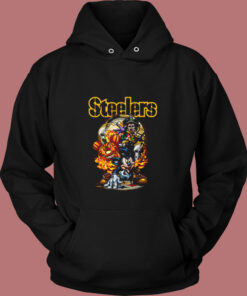 Mickey Mouse Halloween Pittsburgh Steelers Vintage Hoodie