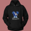 Mickey Mouse Loves Los Angeles Dodgers Vintage Hoodie