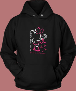 Minnie Breast Cancer Awareness Vintage Hoodie