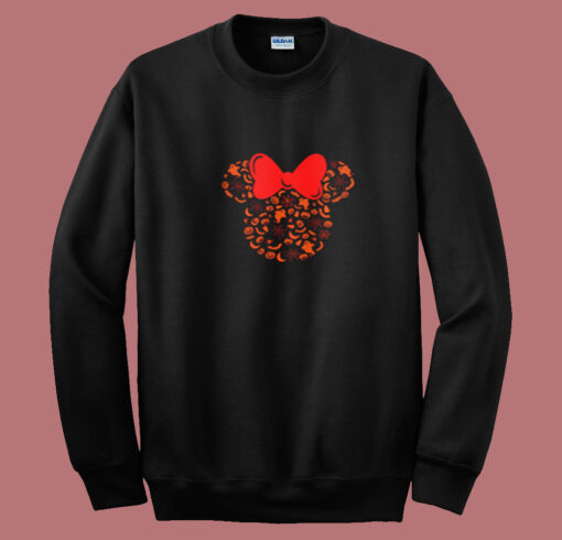 Minnie Mouse Halloween Silhouette Icon Summer Sweatshirt