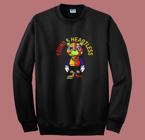 Misunderstood Bear Toon Young Heartless Summer Sweatshirt