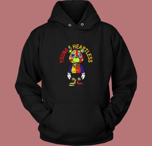 Misunderstood Bear Toon Young Heartless Vintage Hoodie