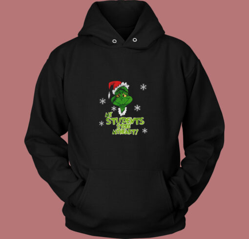 My Students Stole My Heart Grinch Christmas Vintage Hoodie