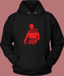 Never Sleep Again Nightmare On Elm Street Freddy Krueger Vintage Hoodie