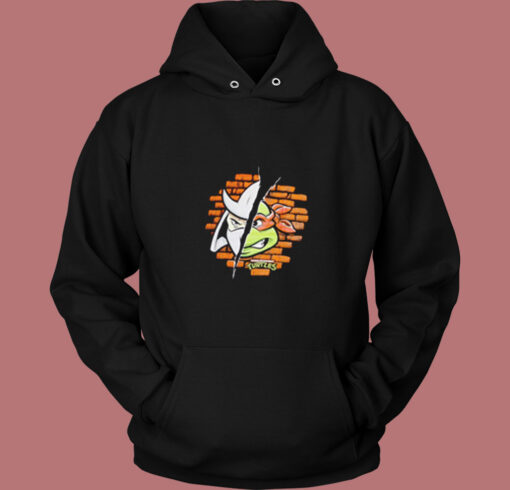 Ninja Turtles Half Raphael Shredder Vintage Hoodie