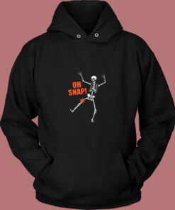 Oh Snap Skeleton Halloween Vintage Hoodie