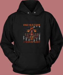 One Nation Under God Vintage Hoodie