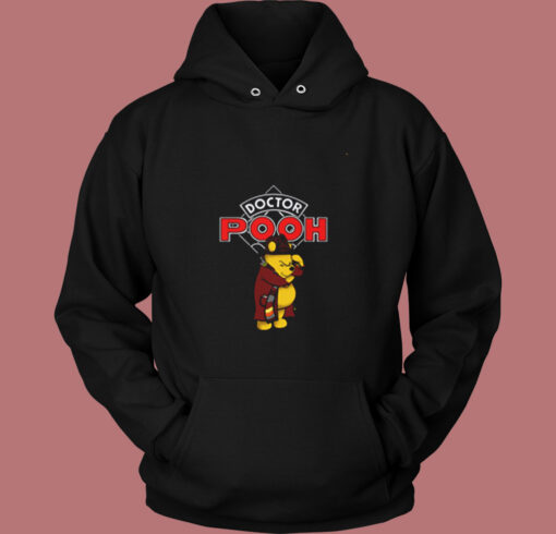 Parody Doctor Who And Winnie The Pooh Vintage Hoodie