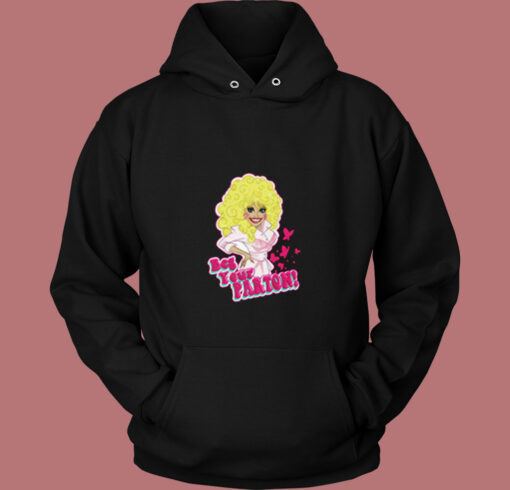 Parody Dolly Parton In The Style Of Barbie Vintage Hoodie