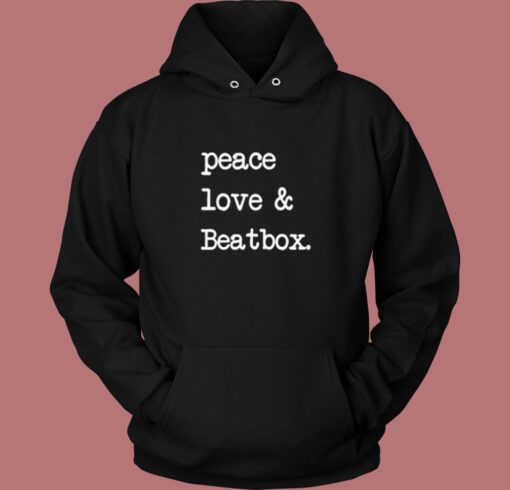 Peace Love & Beatbox Vintage Hoodie