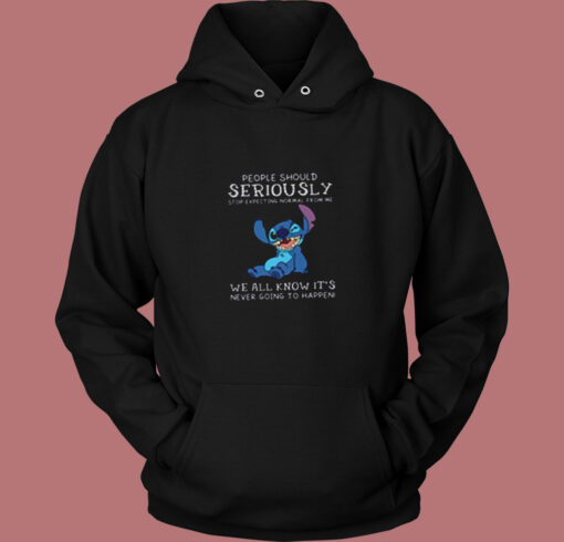 People Should Not Expecting Normal From Me Stitch Vintage Hoodie