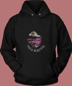 Pigs Is Beautiful Graphic Vintage Hoodie