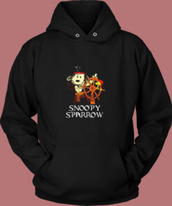 Pirates Of The Caribbean Captain Snoopy Sparrow Vintage Hoodie