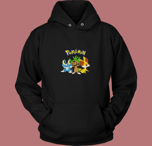 Pokemon Fennekin Chespin Froakie Vintage Hoodie