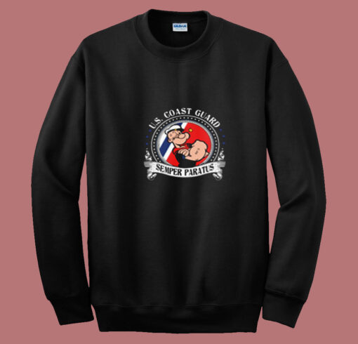 Popeye Us Coast Guard Semper Paratu Summer Sweatshirt