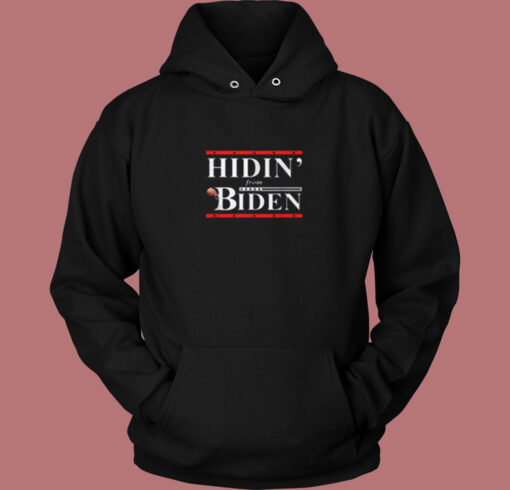 President Hidin From Biden Vintage Hoodie