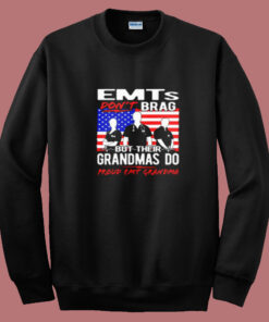 Proud Emt Grandma Summer Sweatshirt