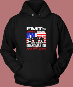 Proud Emt Grandma Vintage Hoodie