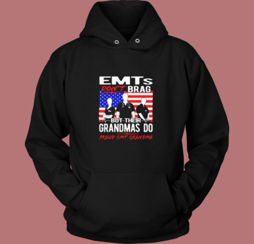 Proud Emt Grandma Vintage Hoodie