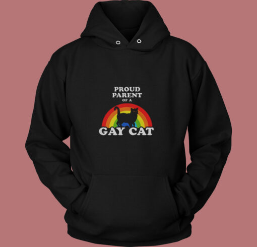 Proud Parent Of A Gay Cat Vintage Hoodie