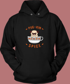 Pugkin Spice Pug Vintage Hoodie