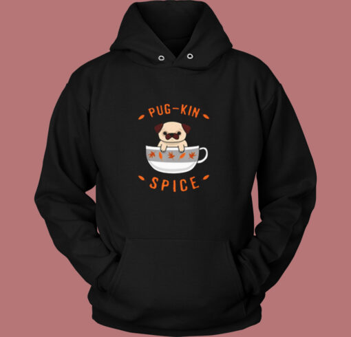 Pugkin Spice Pug Vintage Hoodie