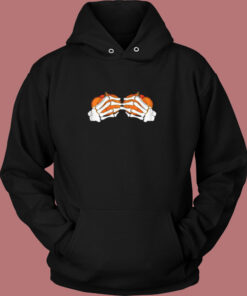 Pumpkin Boobs Skeleton Vintage Hoodie