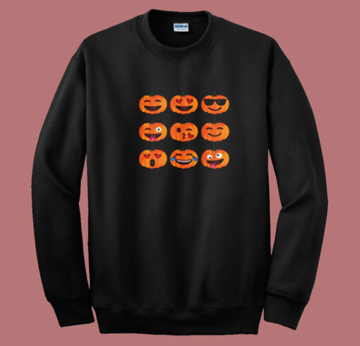 Pumpkin Emoji Summer Sweatshirt