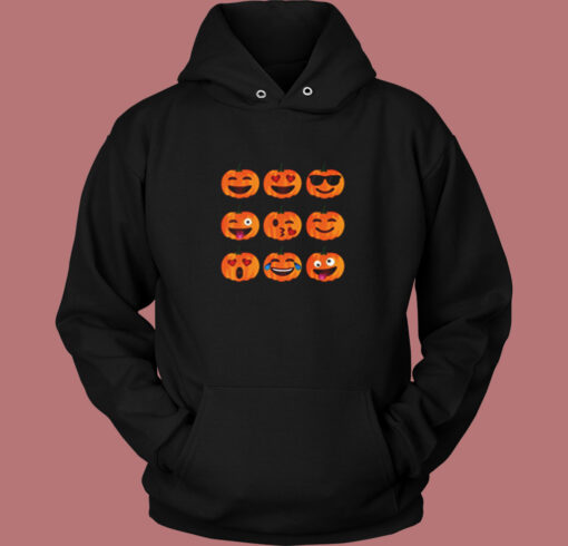 Pumpkin Emoji Vintage Hoodie