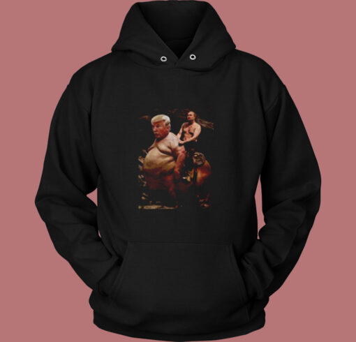 Putin Riding Trump Vintage Hoodie