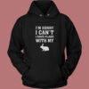 Rabbit Shirt I'm Sorry I Can't I Have Plans With My Bunny Vintage Hoodie