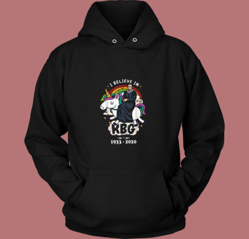 Rbg Ruth Bader Ginsburg Riding Unicorn Vintage Hoodie