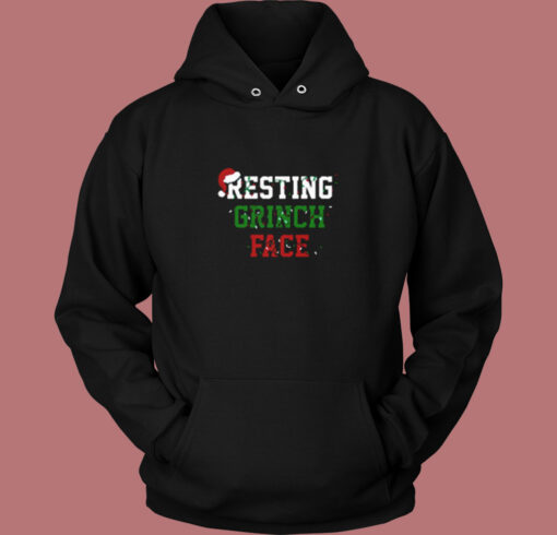 Resting Grinch Face Vintage Hoodie