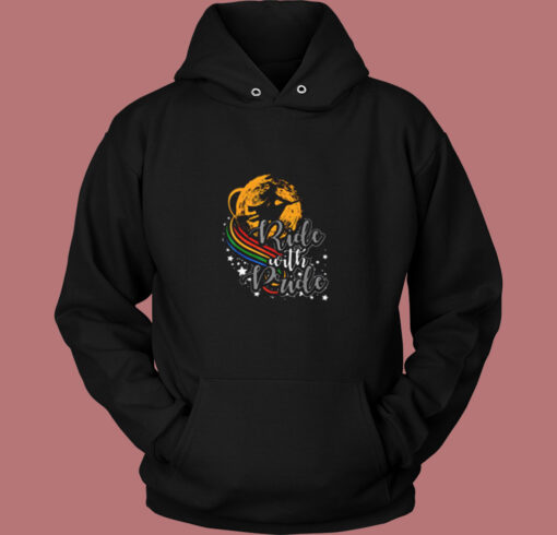 Ride With Pride Halloween Vintage Hoodie