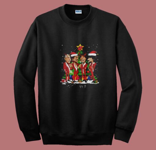 Rolling Stone Santa Christmas Tree Summer Sweatshirt