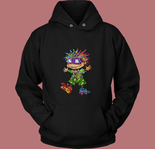 Rugrats Chuckie Finster All Cartoon Characters Vintage Hoodie