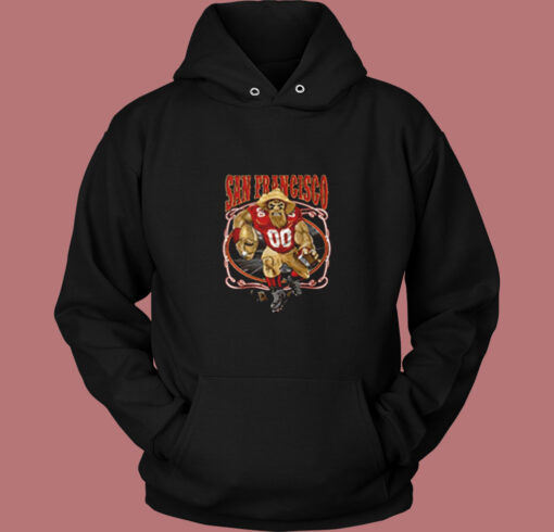 San Francisco Fan Fantasy Footballs Vintage Hoodie