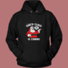 Santa Claus Is Coming Vintage Hoodie