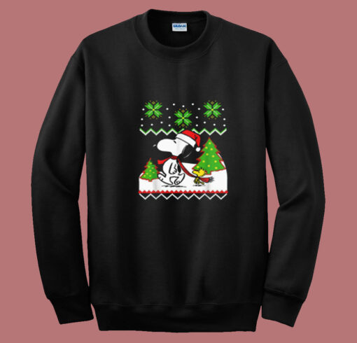 Santa Peanuts Snoopy And Woodstock Summer Sweatshirt