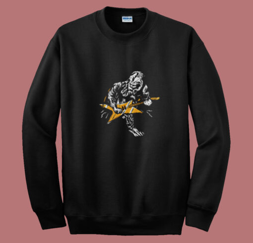 Sasquatch Playing Guitar Summer Sweatshirt