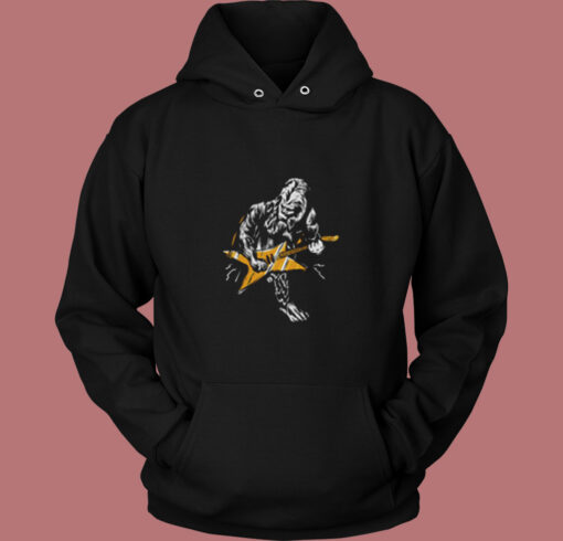 Sasquatch Playing Guitar Vintage Hoodie