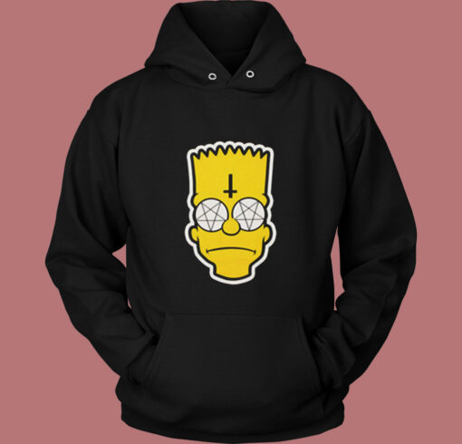 Satanic Bart Simpson Vintage Hoodie