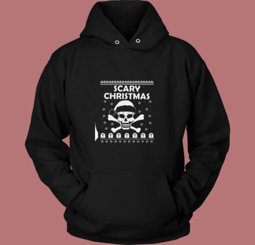 Scary Christmas Holiday Vintage Hoodie