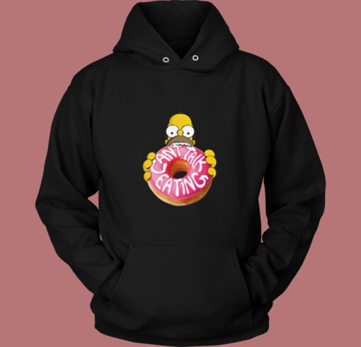 Simpsons Homer Can't Talk Eating Vintage Hoodie