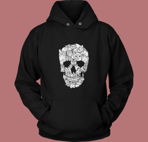 Skull Of Cats Cool Vintage Hoodie